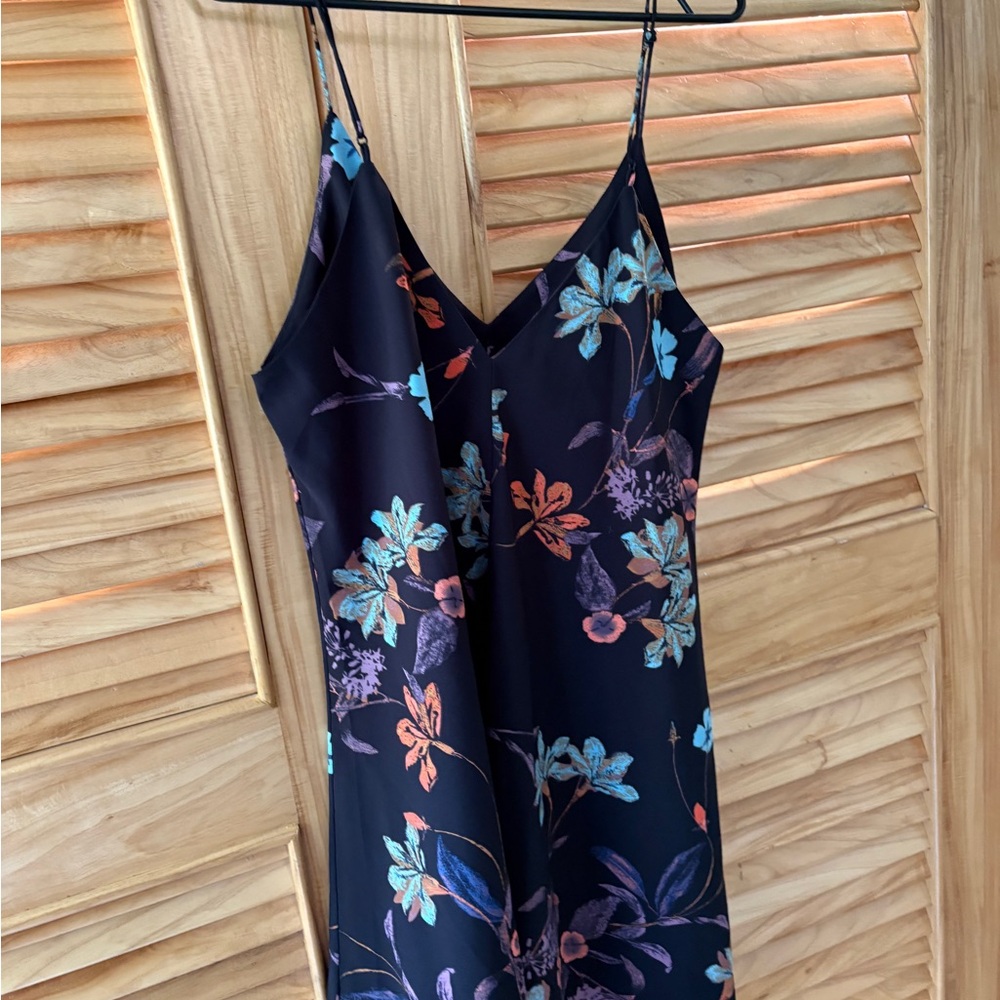 Free People Black Dress with Floral Print